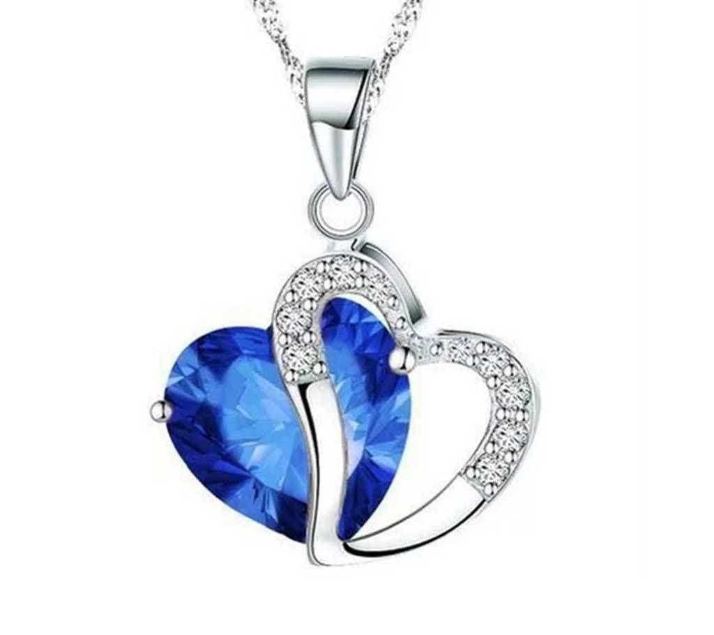 Heart Shape pendant Blue Colour