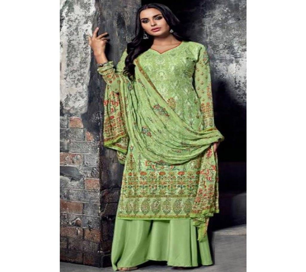 Hansa Husna Ara Embroidery Three Piece - 1407
