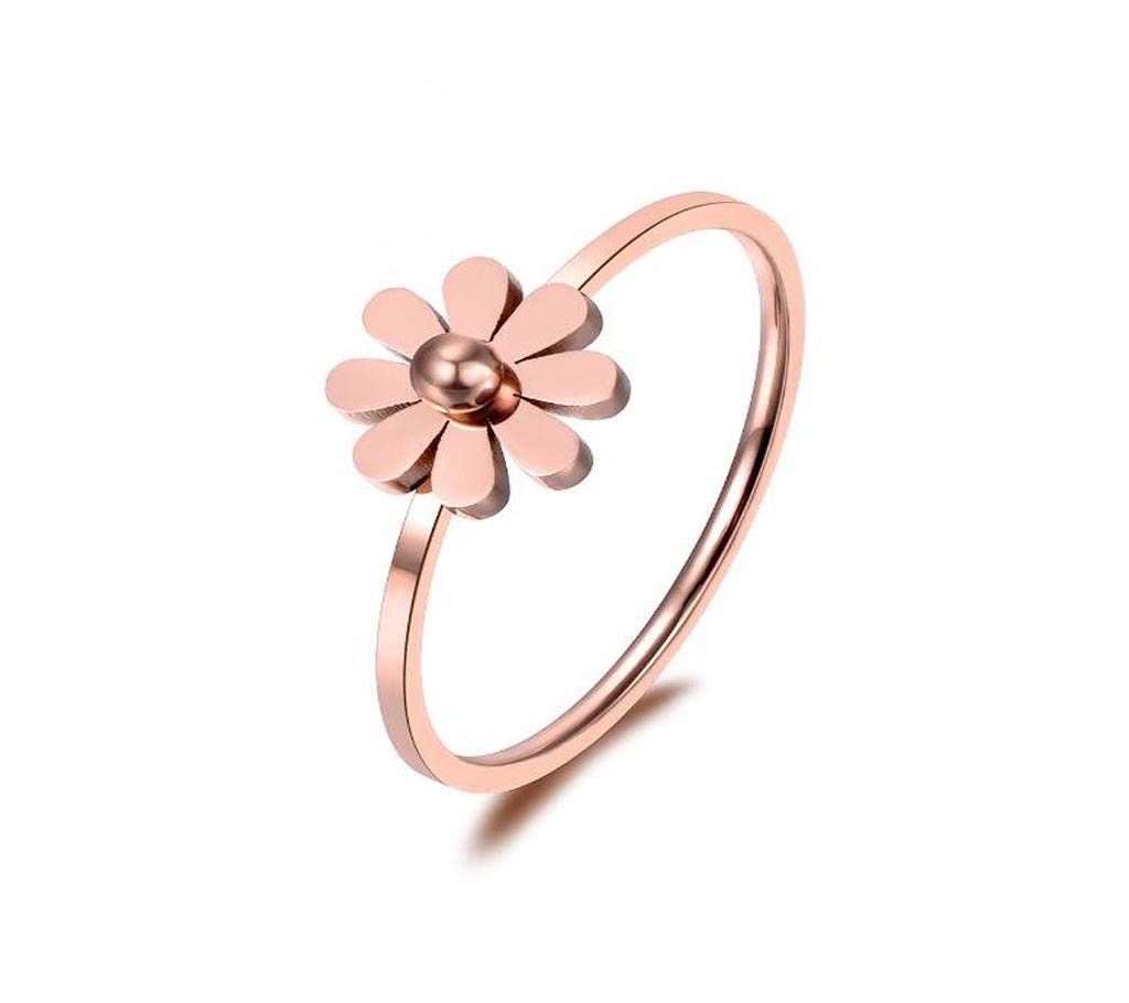 Stainless Steel Gold Color Cute Style ring