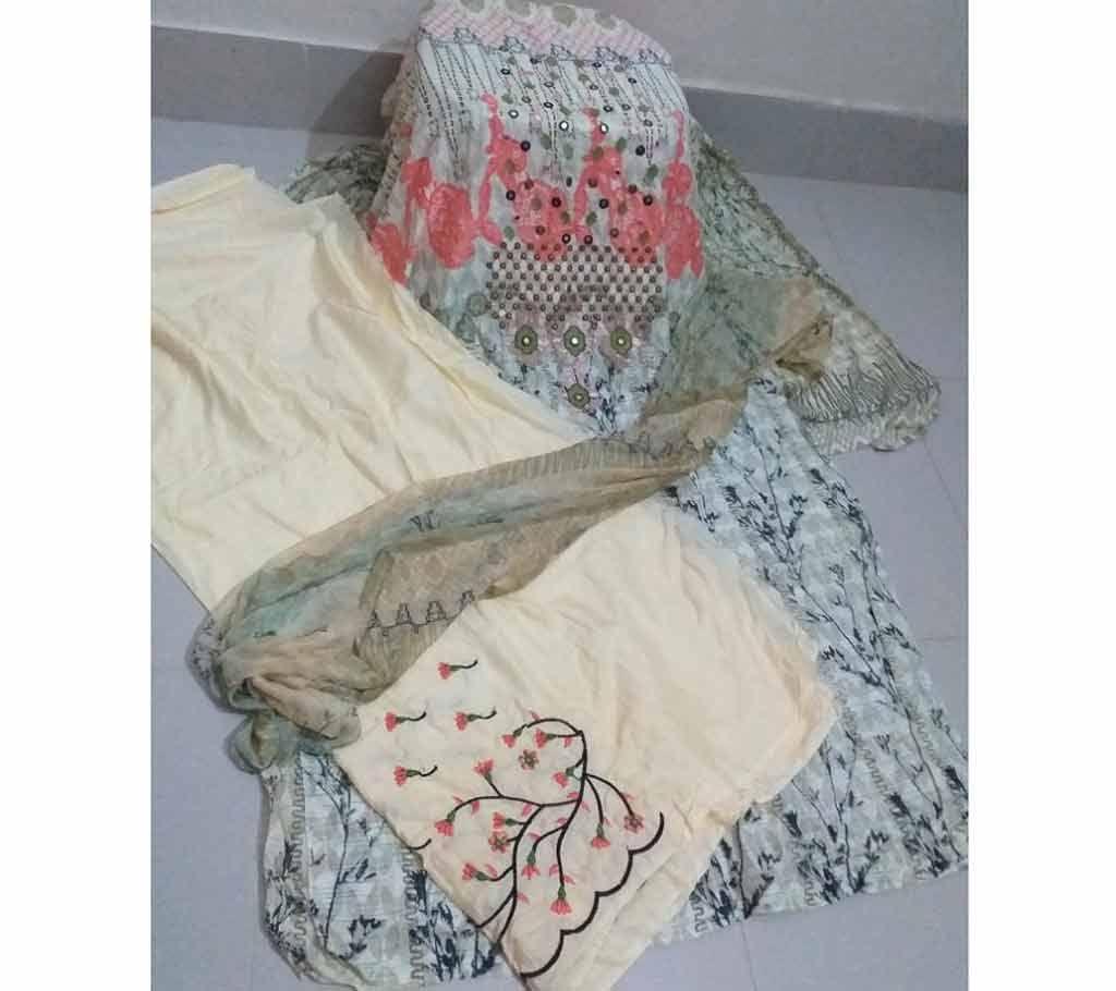 Unstiched digital print 3pcs 