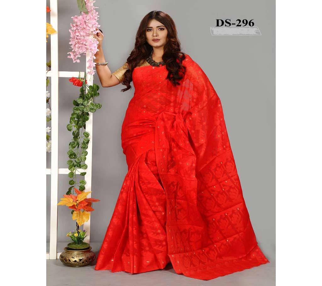 Jamdani Silk With Full Body Sutar Kaj Saraa