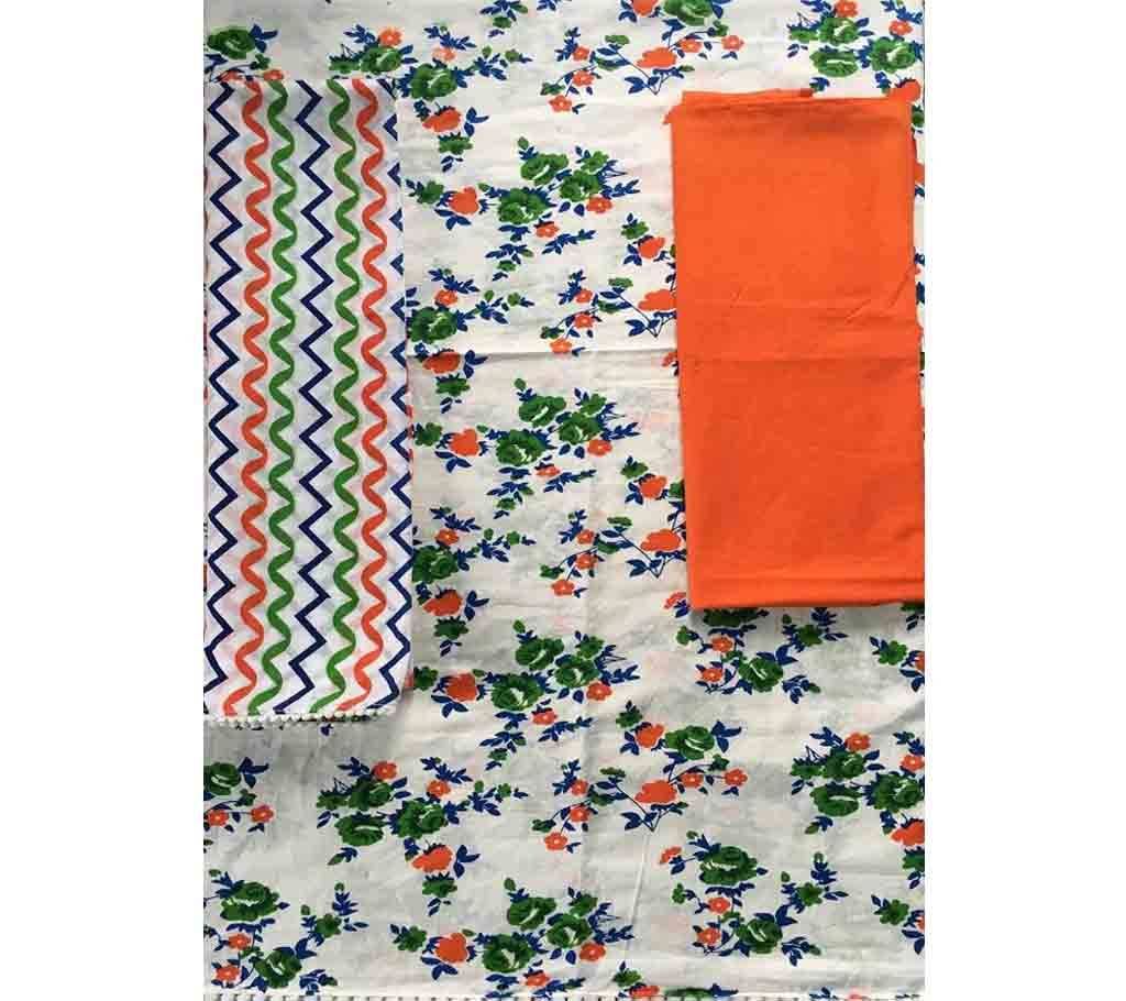 Unstitched Joypuri Cotton 3Pcs JCS208