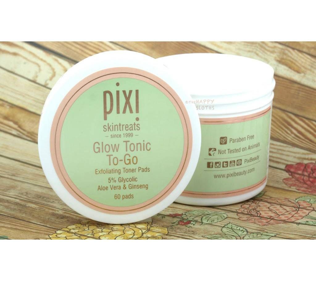 PIXI GLOW GLYCOLIC TONIC TO-GO TRAVEL PADS-UK