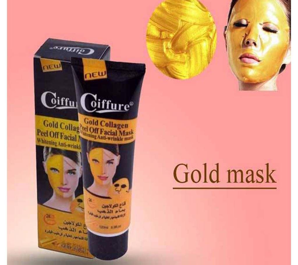 Coiffure gold collagen peel off facial mask