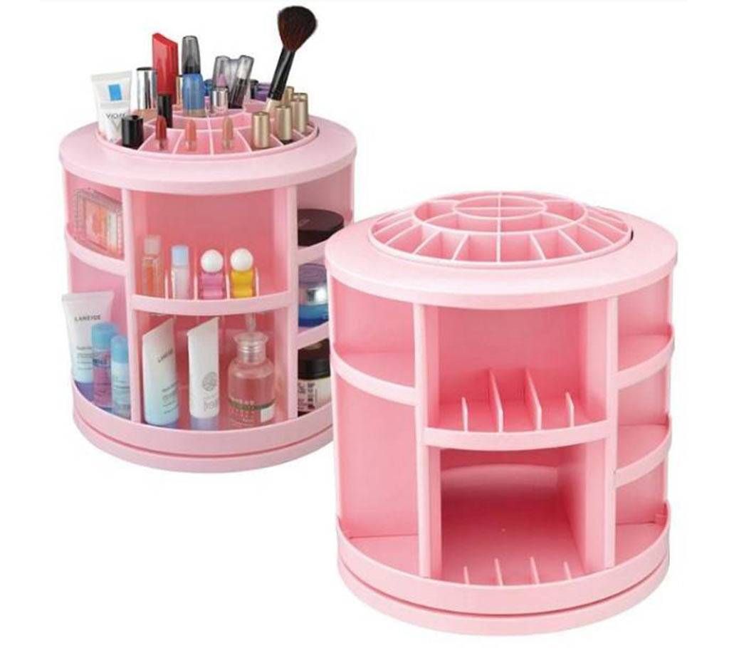 360 degree cosmetic storage device box