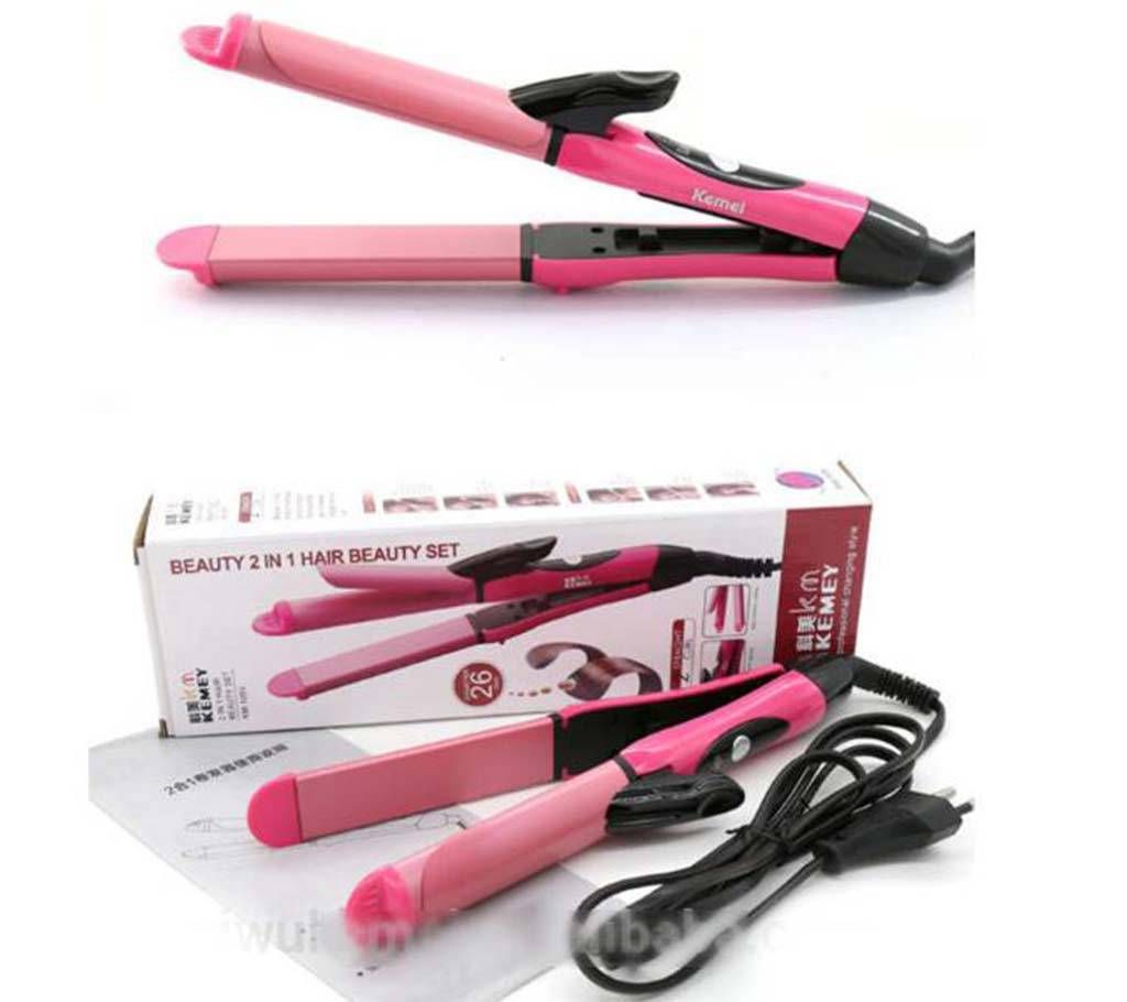 Kemei  Hair Straightener & Curling Iron