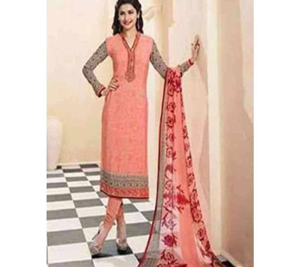Indian Unstitched Georgette Embroidery Three Piece (Copy)