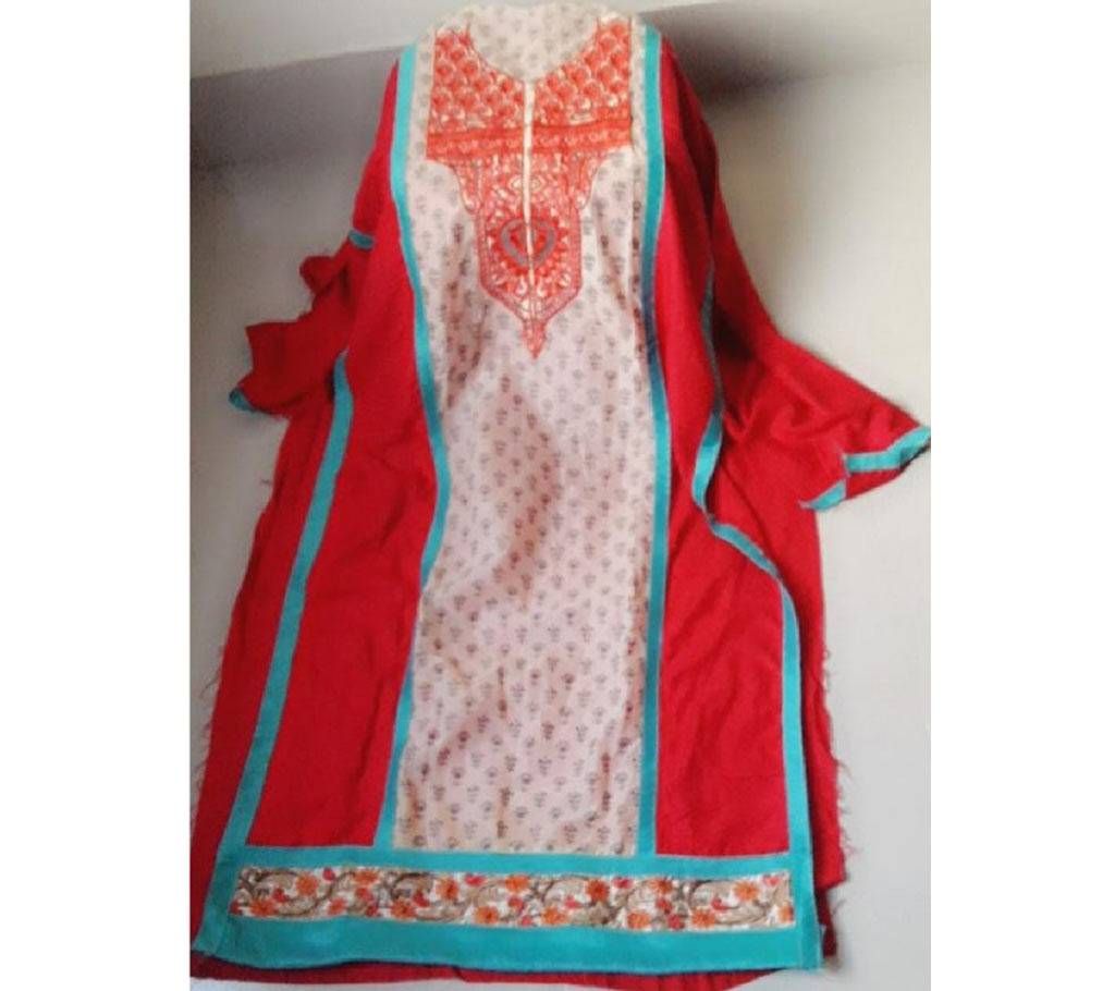 Un stitched linen single kameez single piece 