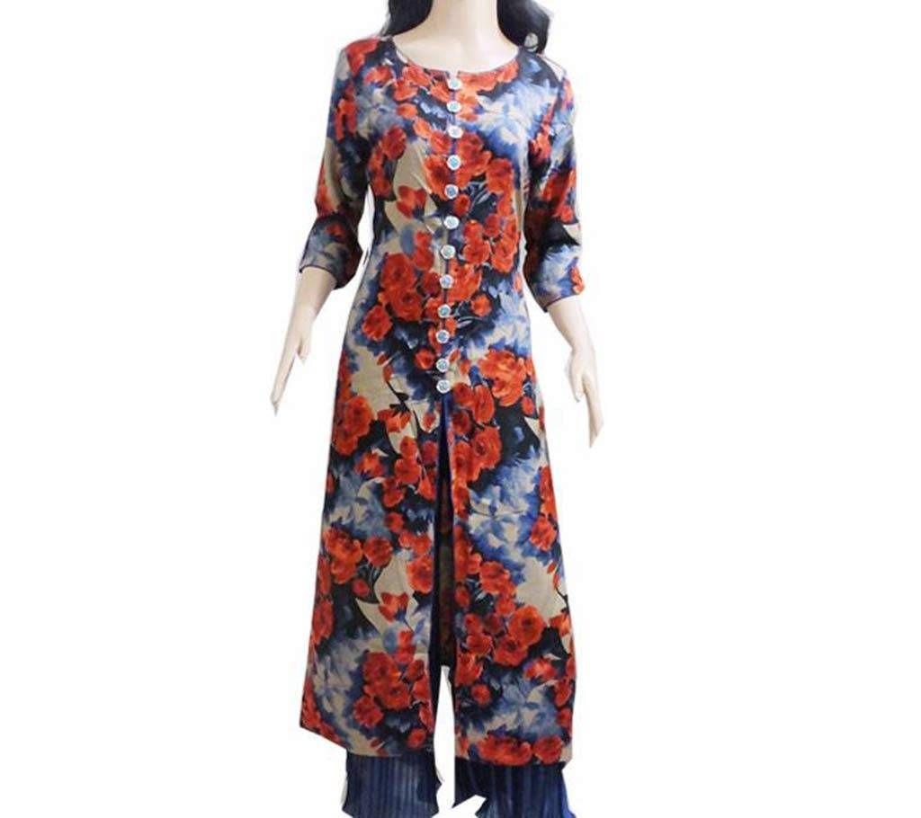 Ready made long kameez with divider 