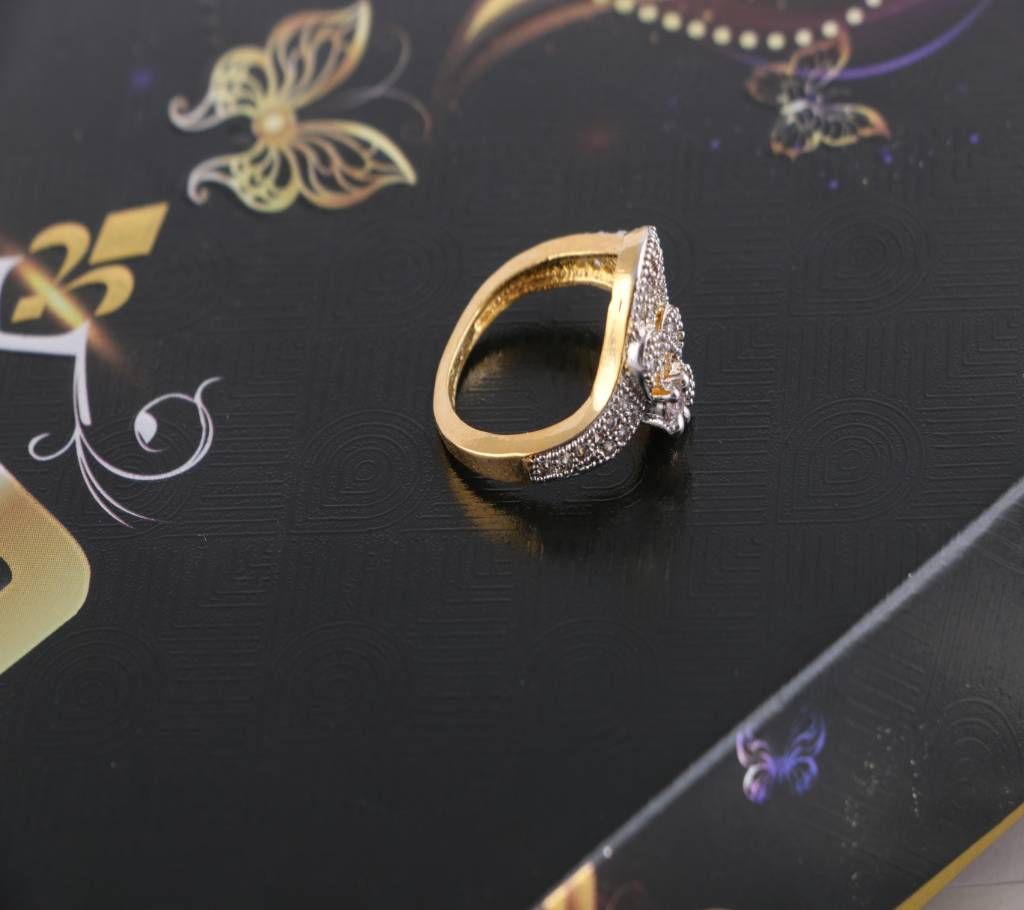 american diamond cut finger ring-661
