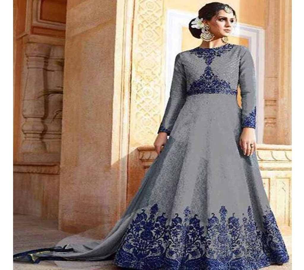 Semi Stitched Gorgeous Embroidery Georgette Anarkoli Dress -  ADIRA 1 Copy