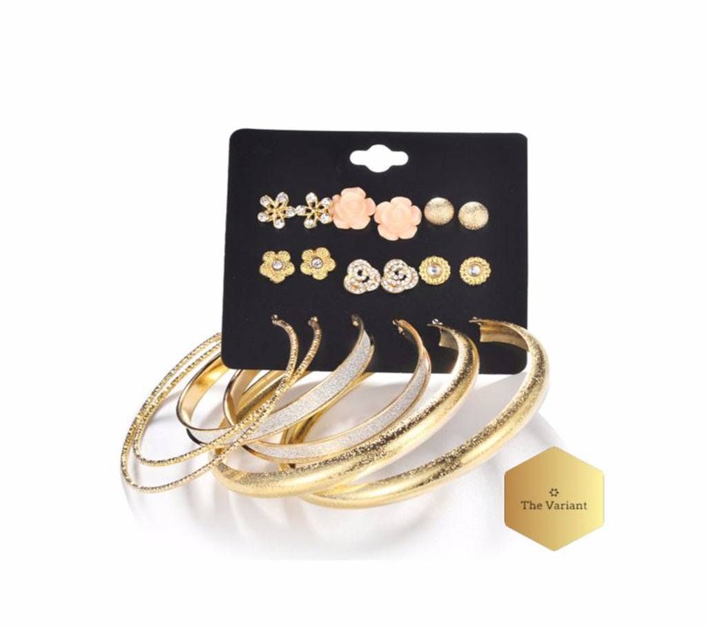 9 Pairs of Earrings Set