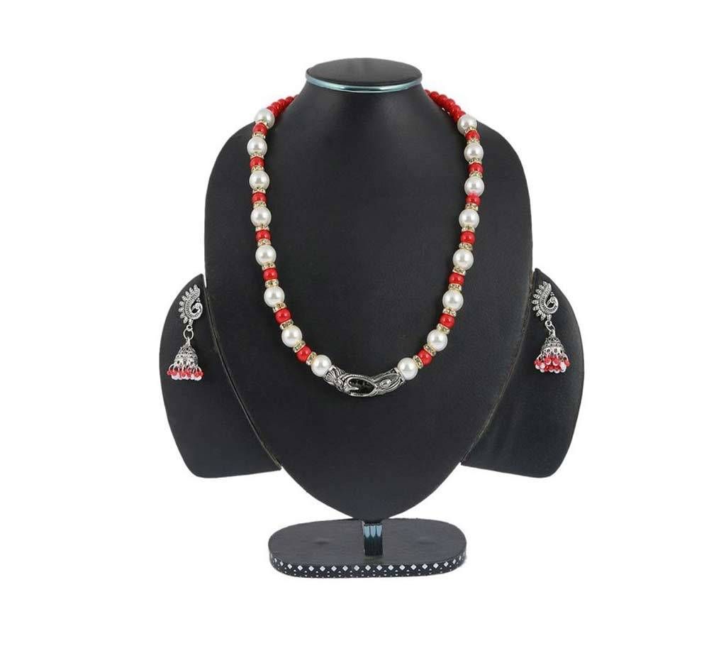 Multi Color Stone Setting Jewellary Set