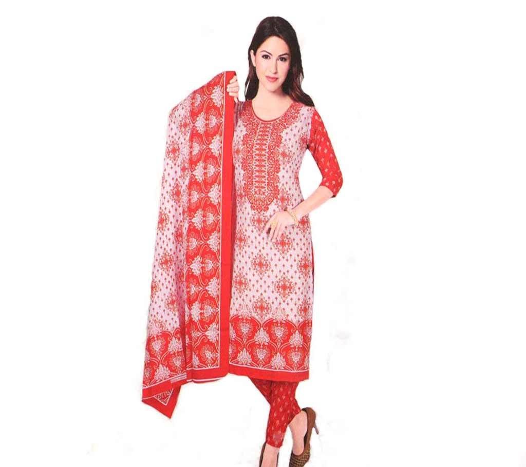 Unstic Exclusive Boishakhi Cotton Three Pcs.