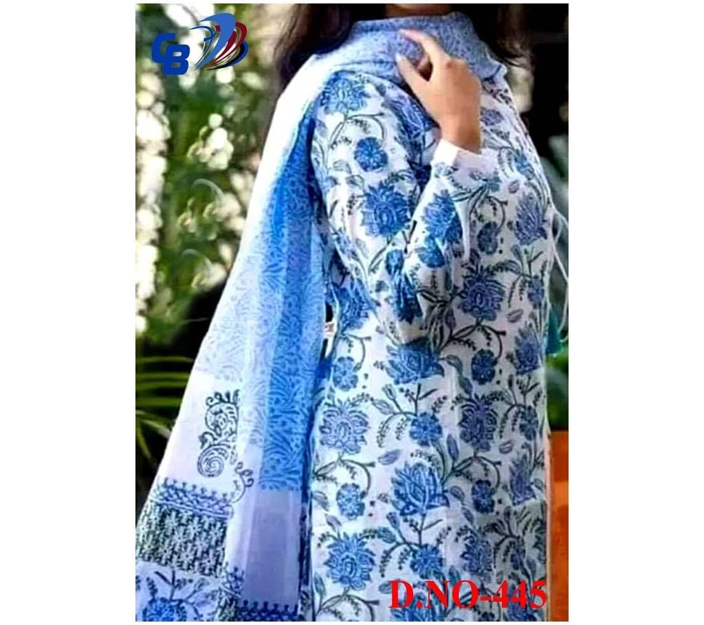 Unstich Cotton block print Dress