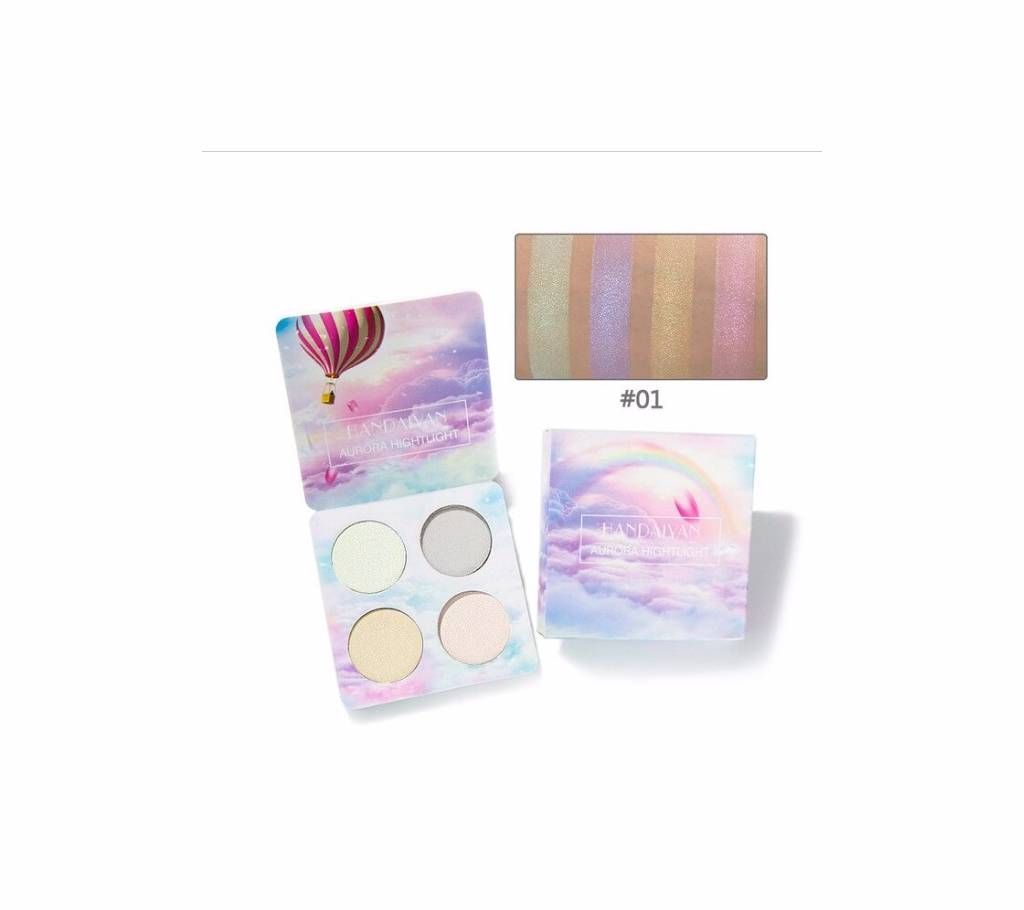 4 Color Waterproof aurora highlight Glitter Eyeshadow