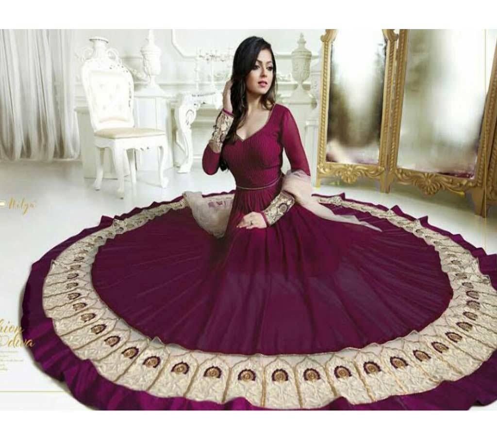 Georgette  Anarkali  party Dresses.