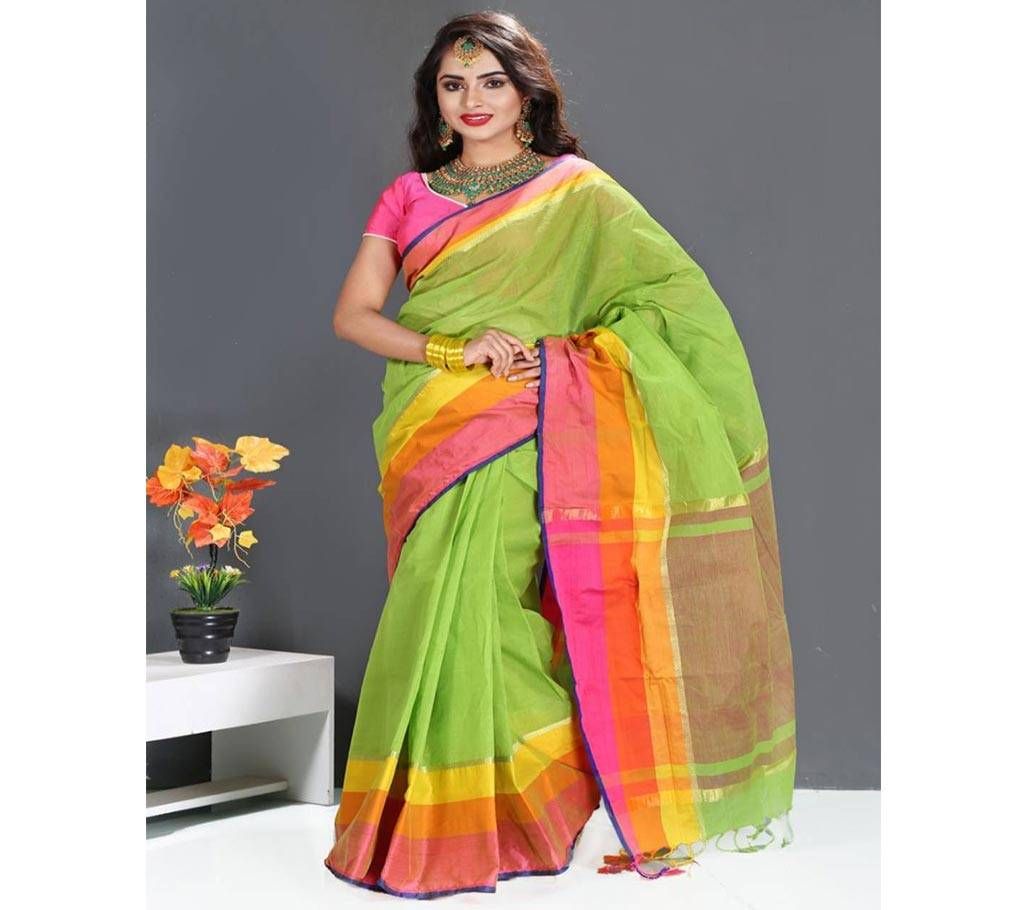 Cotton Saree with colorful Border