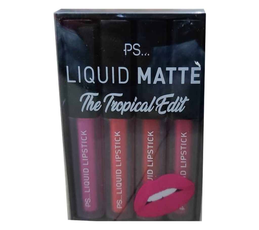 PS LIQUID MATTE LIPSTICK(4 Piece Combo Pack) - UK