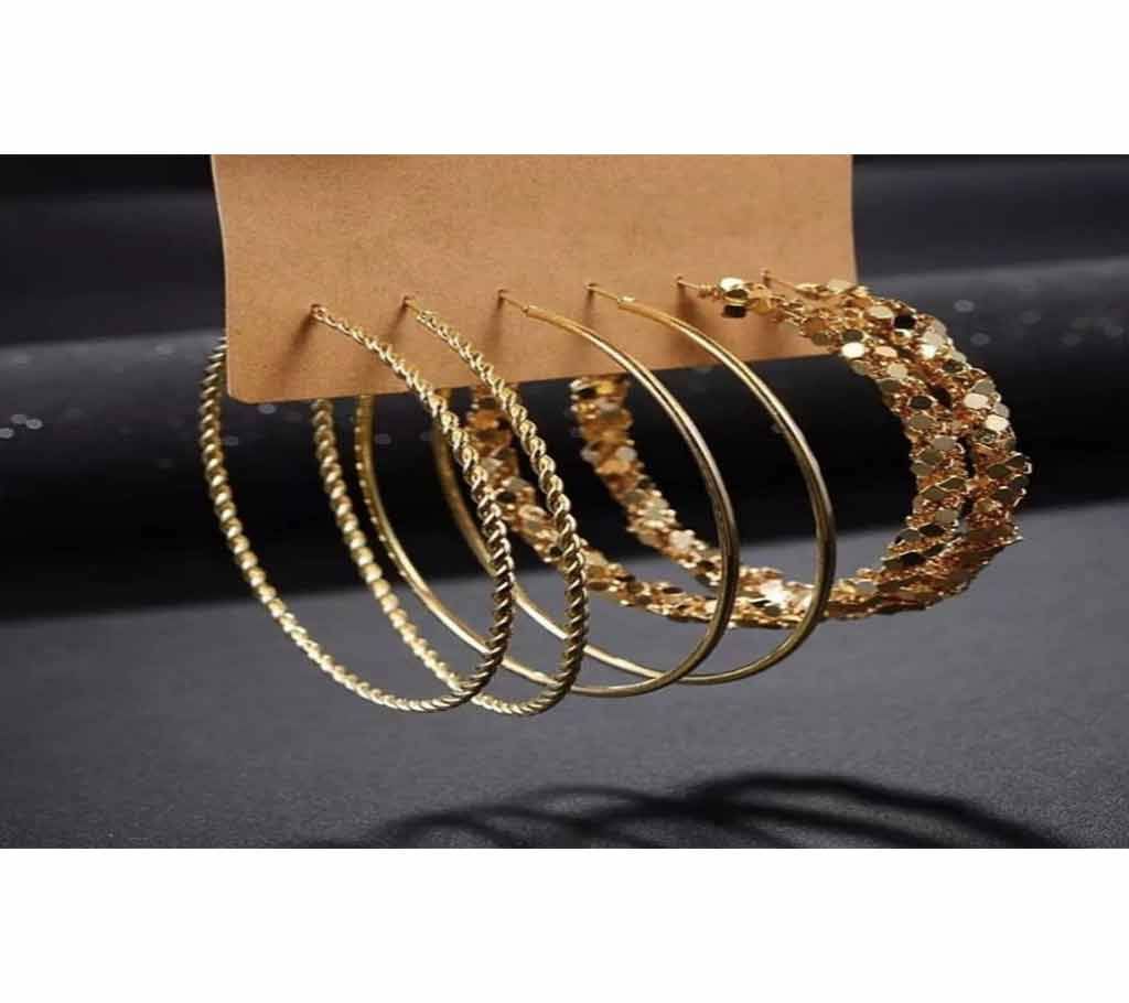 Hoop Earrings Set For Women -3 Pairs