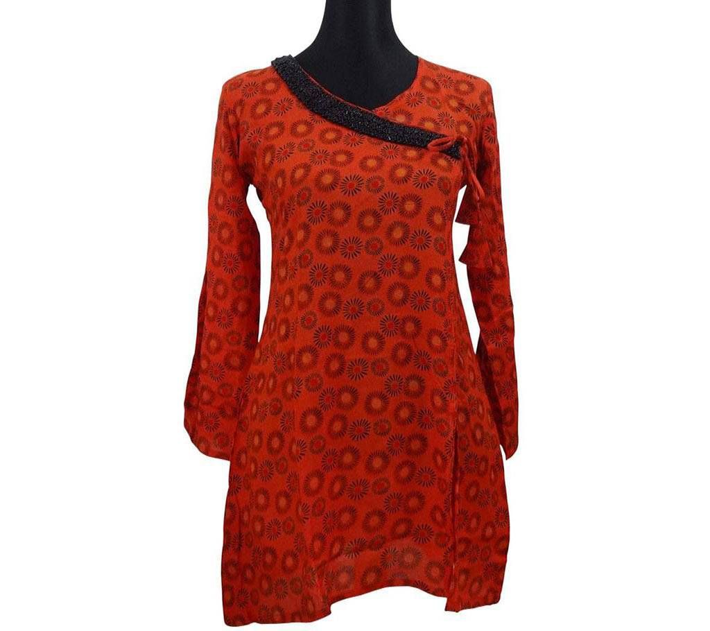 Orange Georgette Kurti