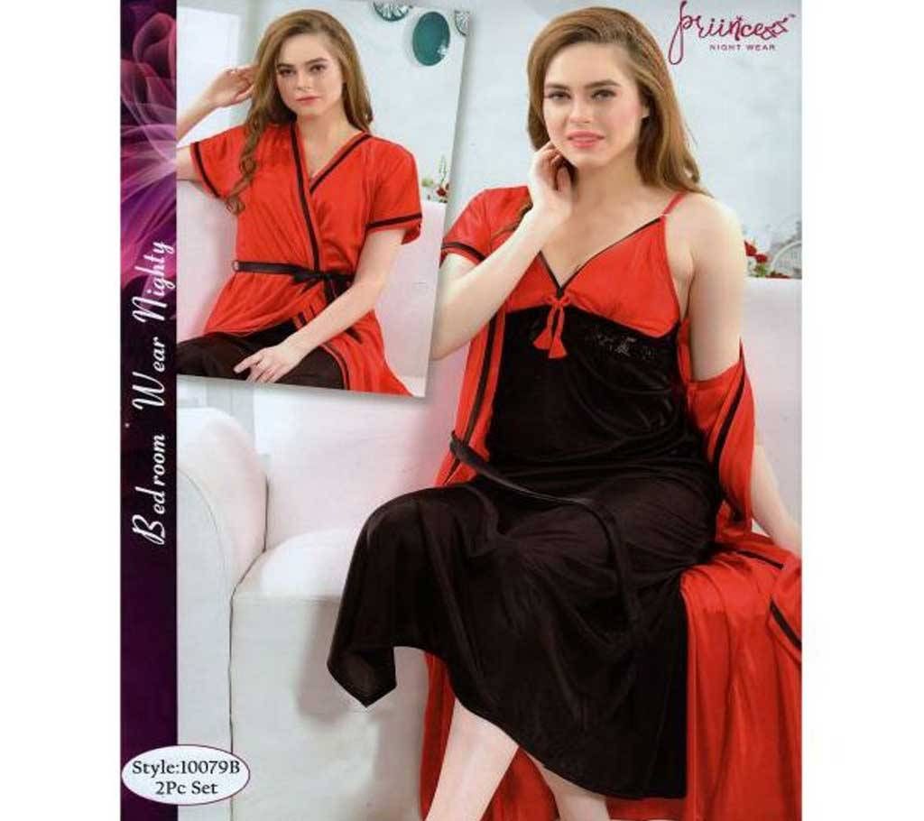 Fashionable Two Part Nighty-10079 B