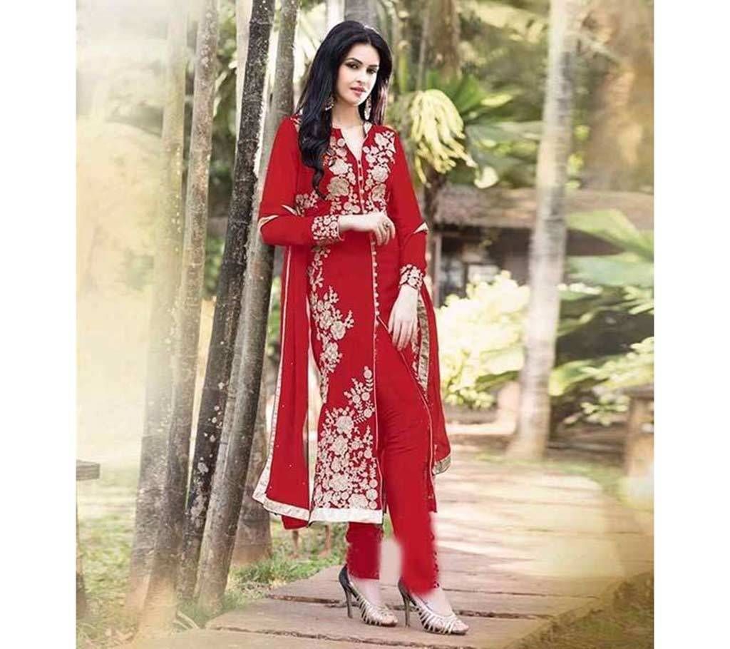 Block Printed Cotton Replica Unstitched three pc