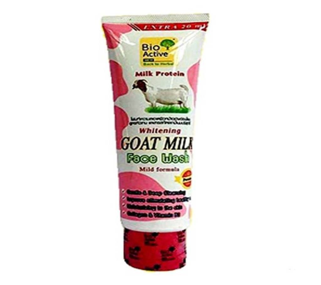 BIO ACTIVE Whitening Goat Milk Face Wash 100gm Thailand