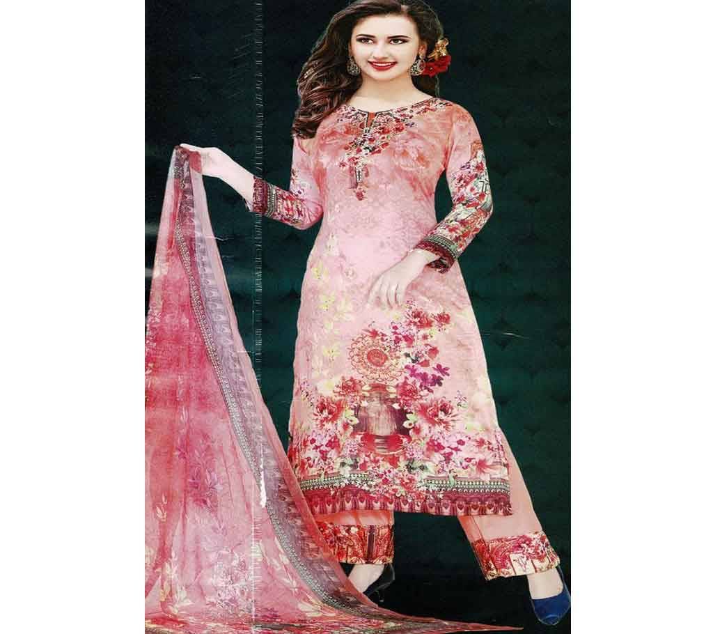Unstitch Digital Print Lawn 3 Pcs - U037