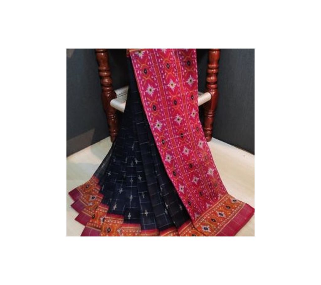 Indian Cotton Ikkat Print Saree 2
