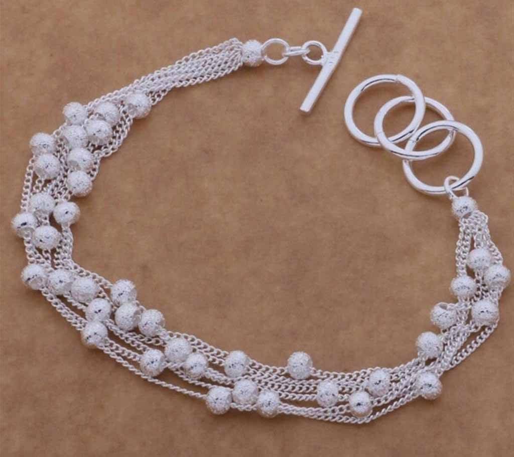 Ladies artificial pearl setting bracelet 