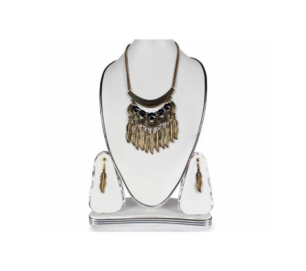 Multi Color Necklace and Earrings Set For Ladies