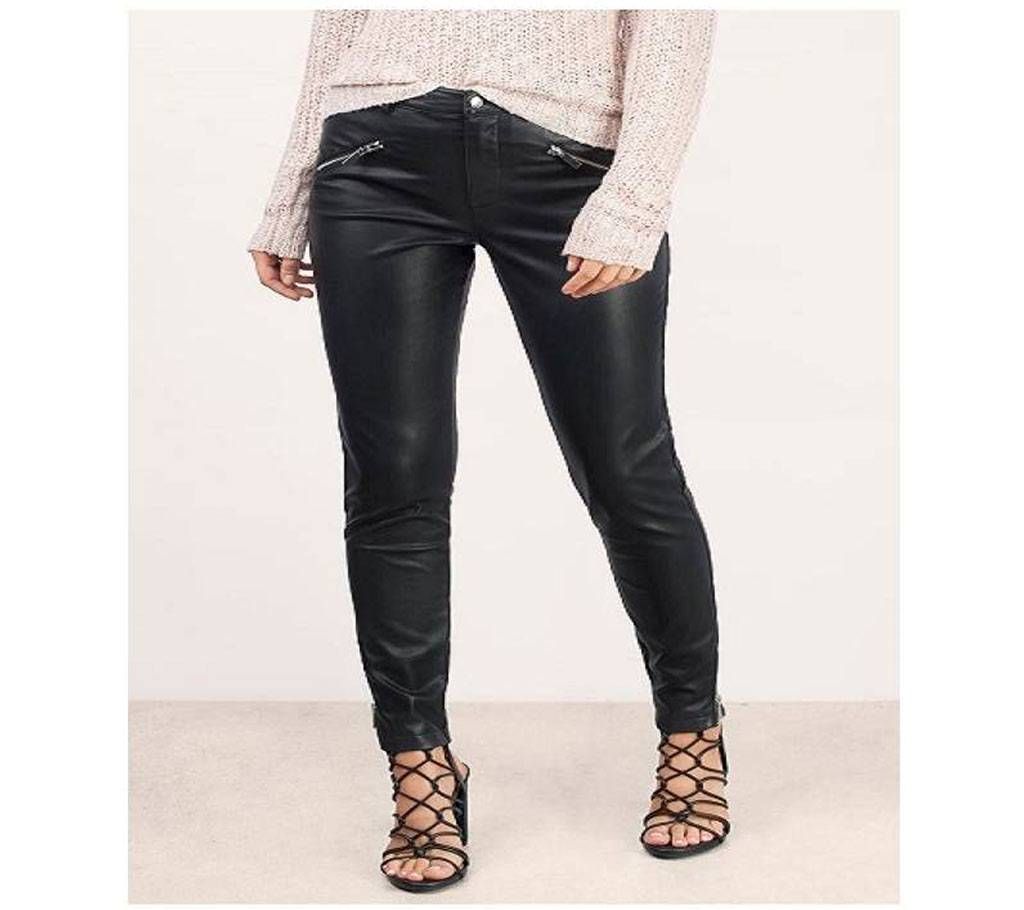 FAUX LEATHER PANTS