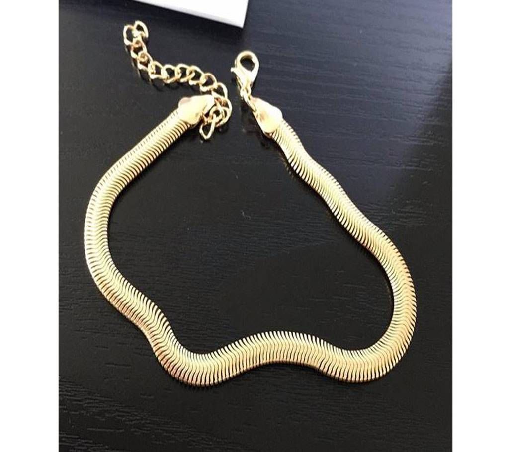 High Grade Metal Chain Anklet Fine Scales Snake Bone Chain