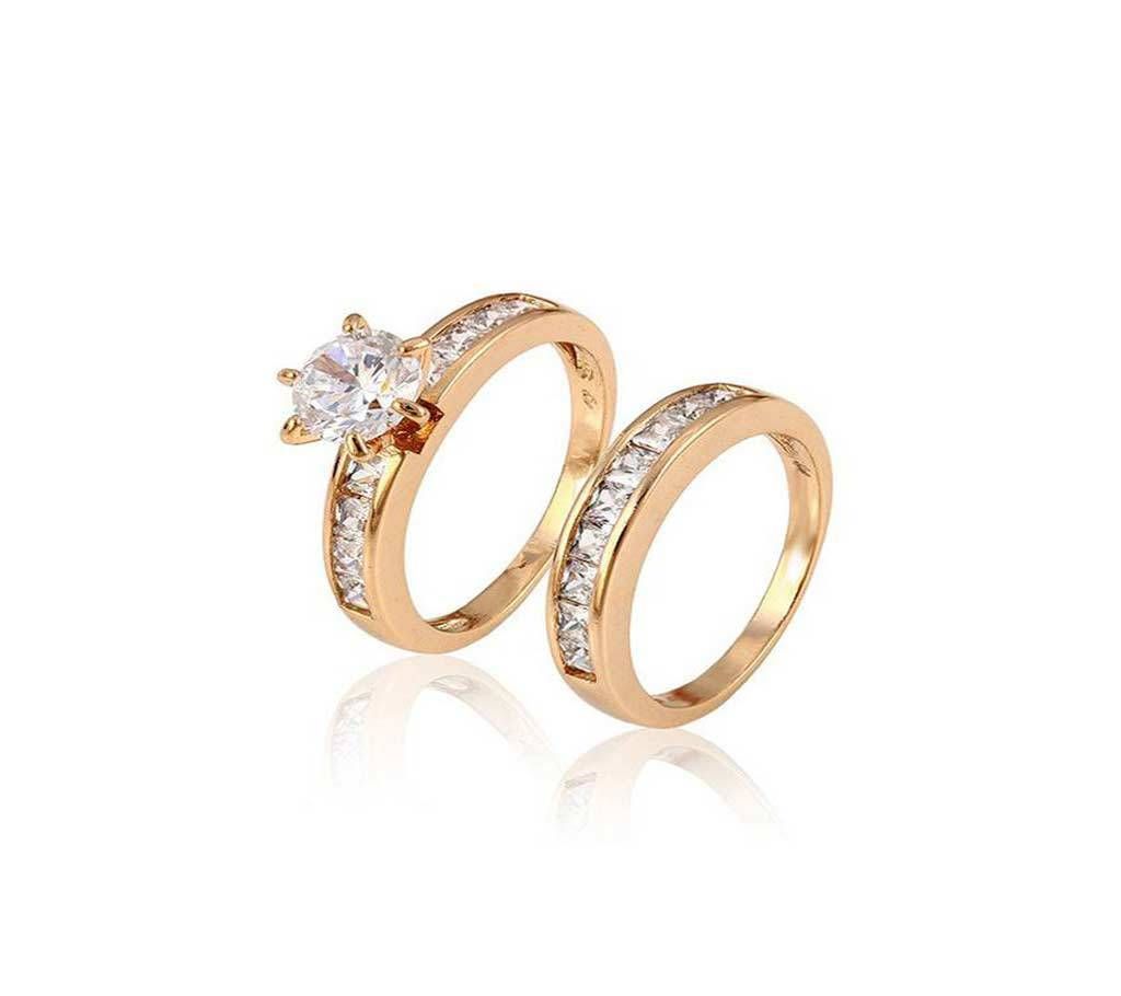 15603 Xuping Jewelry Fashion 18K Gold Color Couple Ring Of Hot Sale