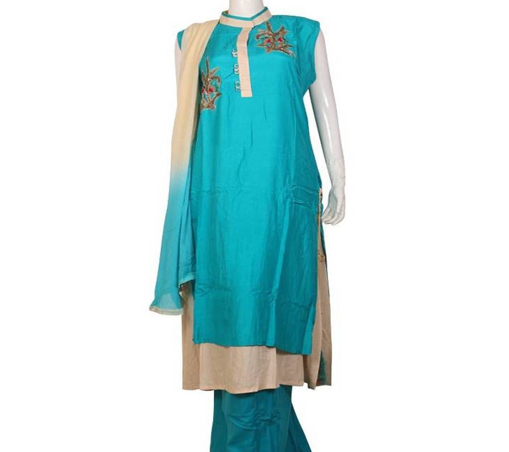 Ready made Cotton Embroidery Three Piece