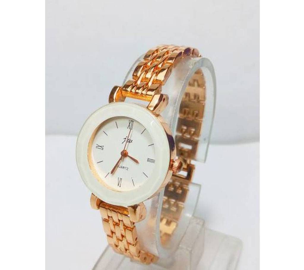 JW White Dial Slim Ladies Wrist Watch