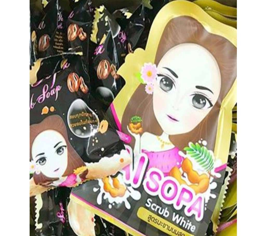 Yai Sopa Scrub White and Coffee Soap 65g Thailand