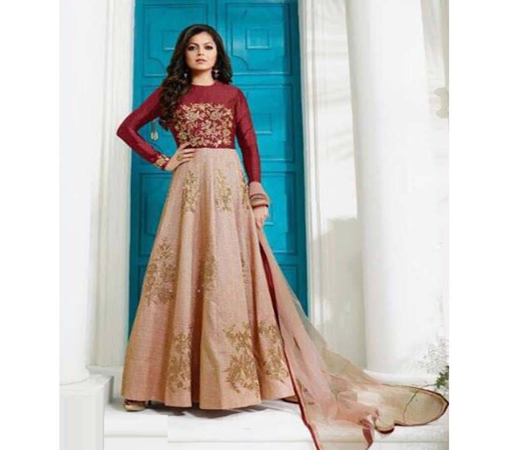 Un-stitched georgette with salwar suit