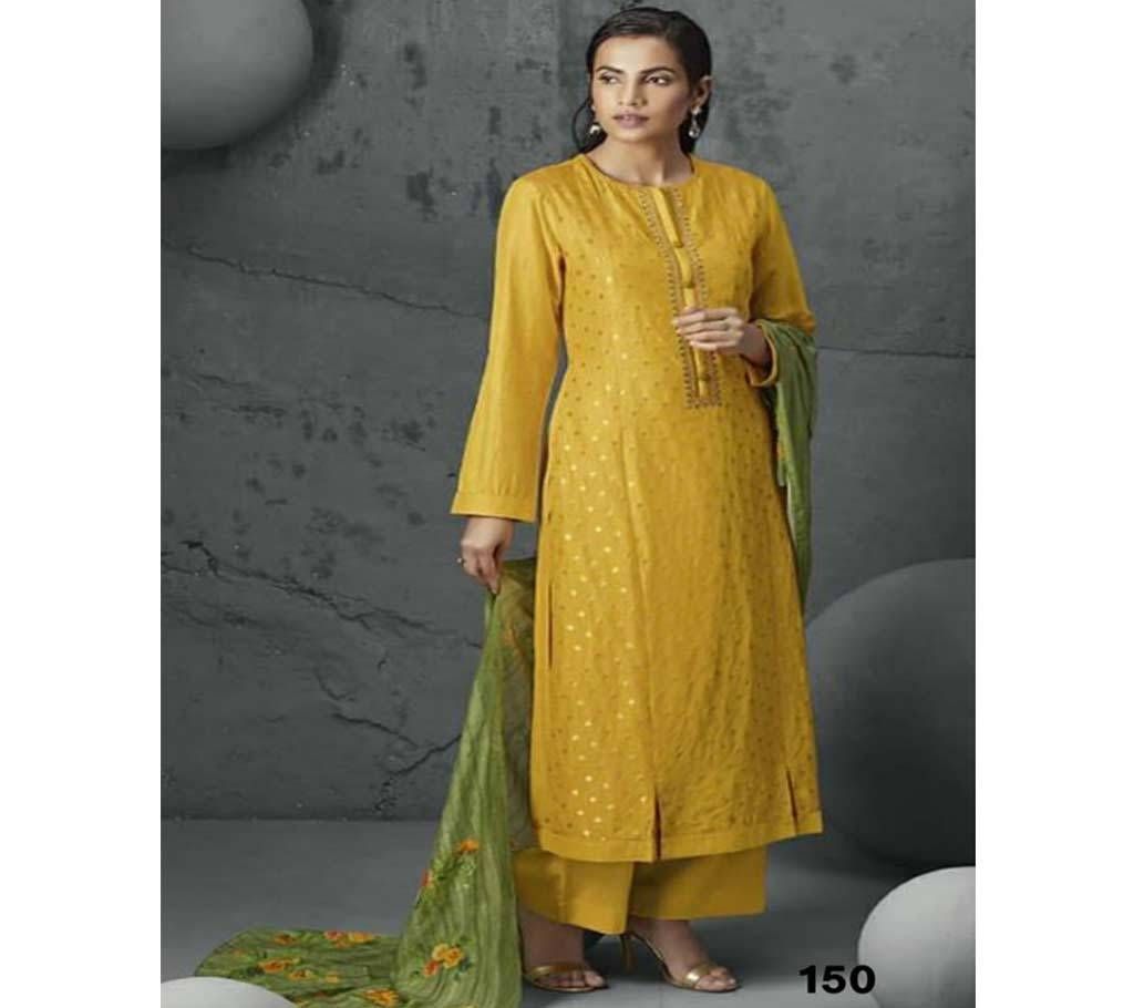 Unstitched jacquard Salwar Suit - 150