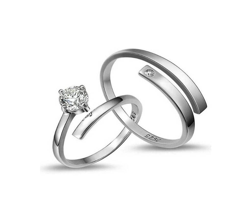 Combo of Silver Plated Couple Finger Ring
