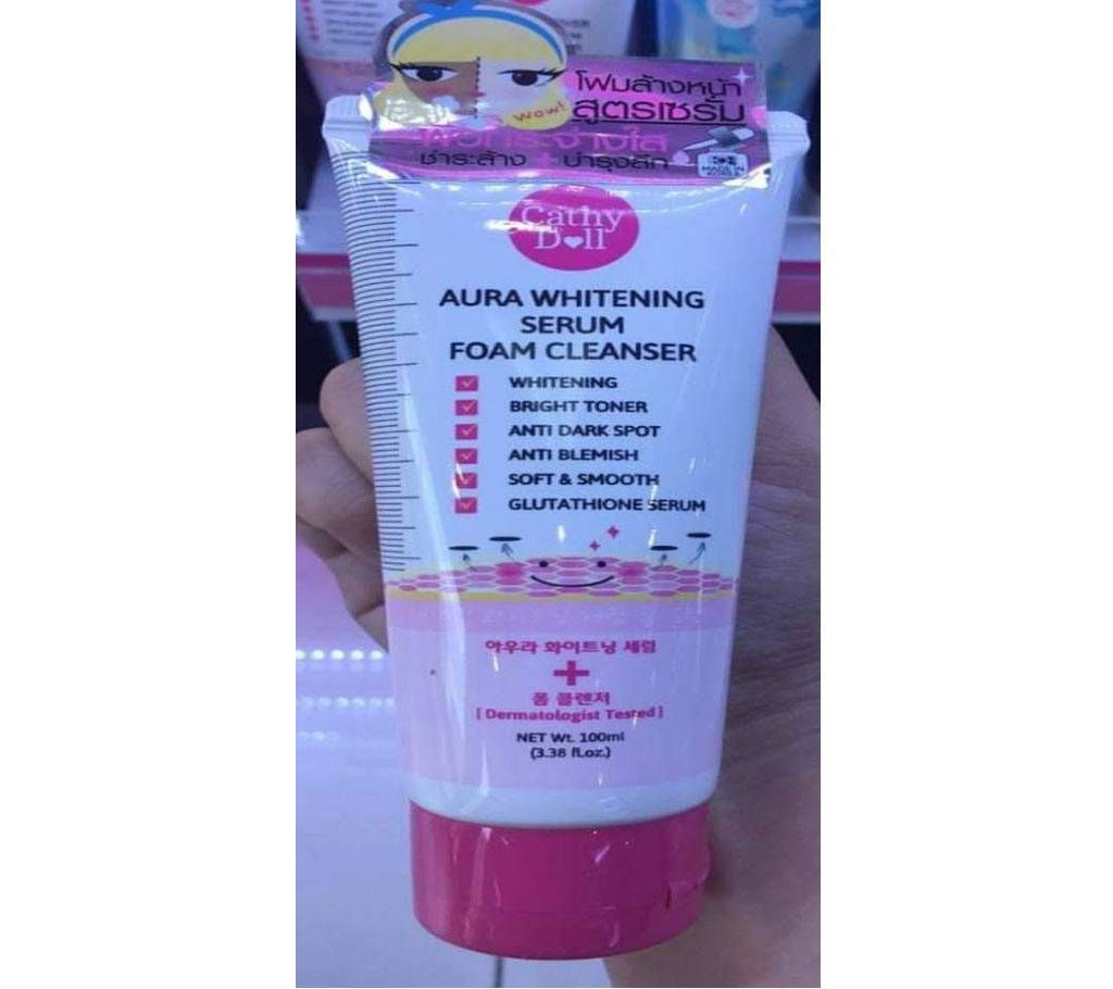Cathy Doll Aura Whitening Serum Foam Cleanser - Korea