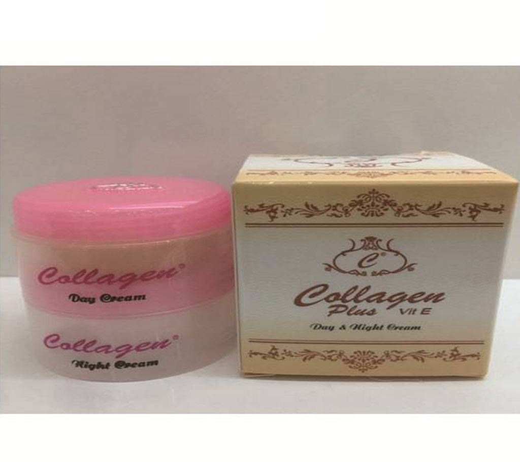 Collagen Plus Vit E Whitening Day and Night Cream, 20 gm, Indonesia