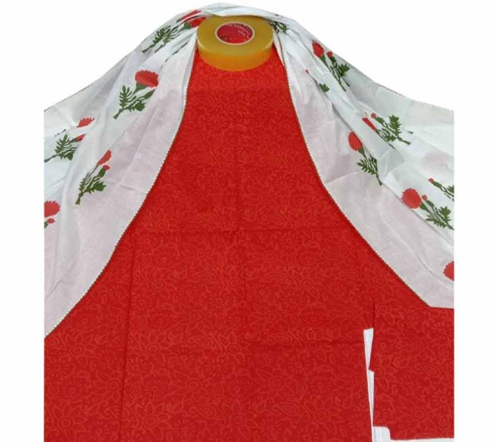 Unstiched block printed salwar kameez for woman seblock-1015