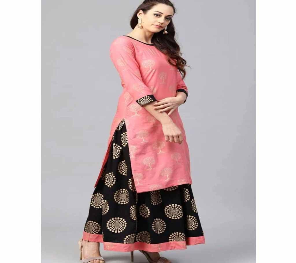 Block Printed 2 piece Salwar Kameez for Women