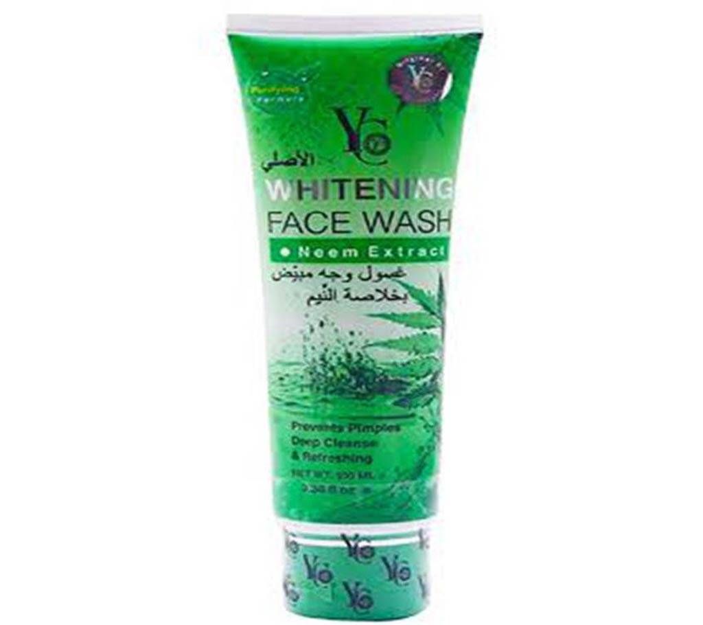 YC neem extract whitening face wash 100ml Thailand