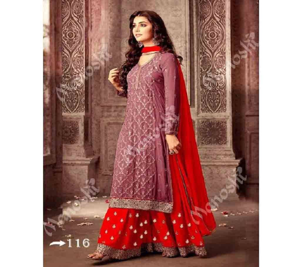 Indian Unstitched Georgette 3Pcs For Women 