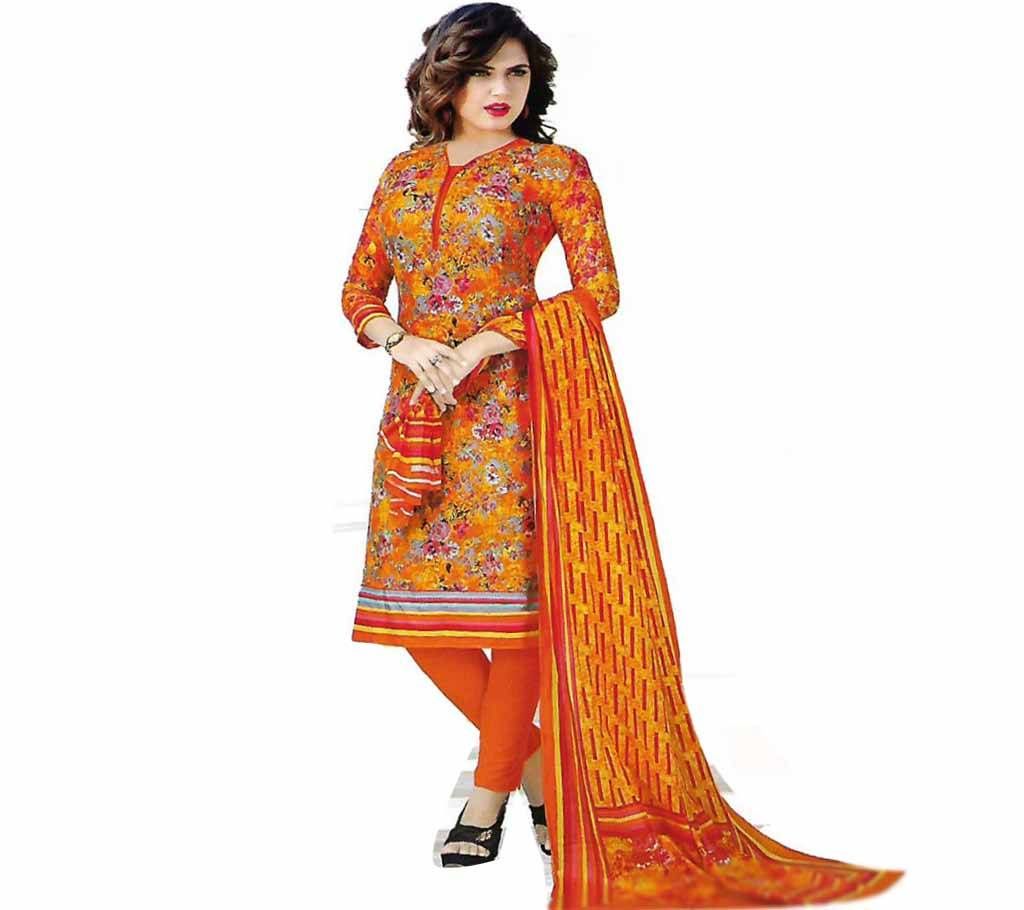  Unstitched Printed Cotton Three Piece1338