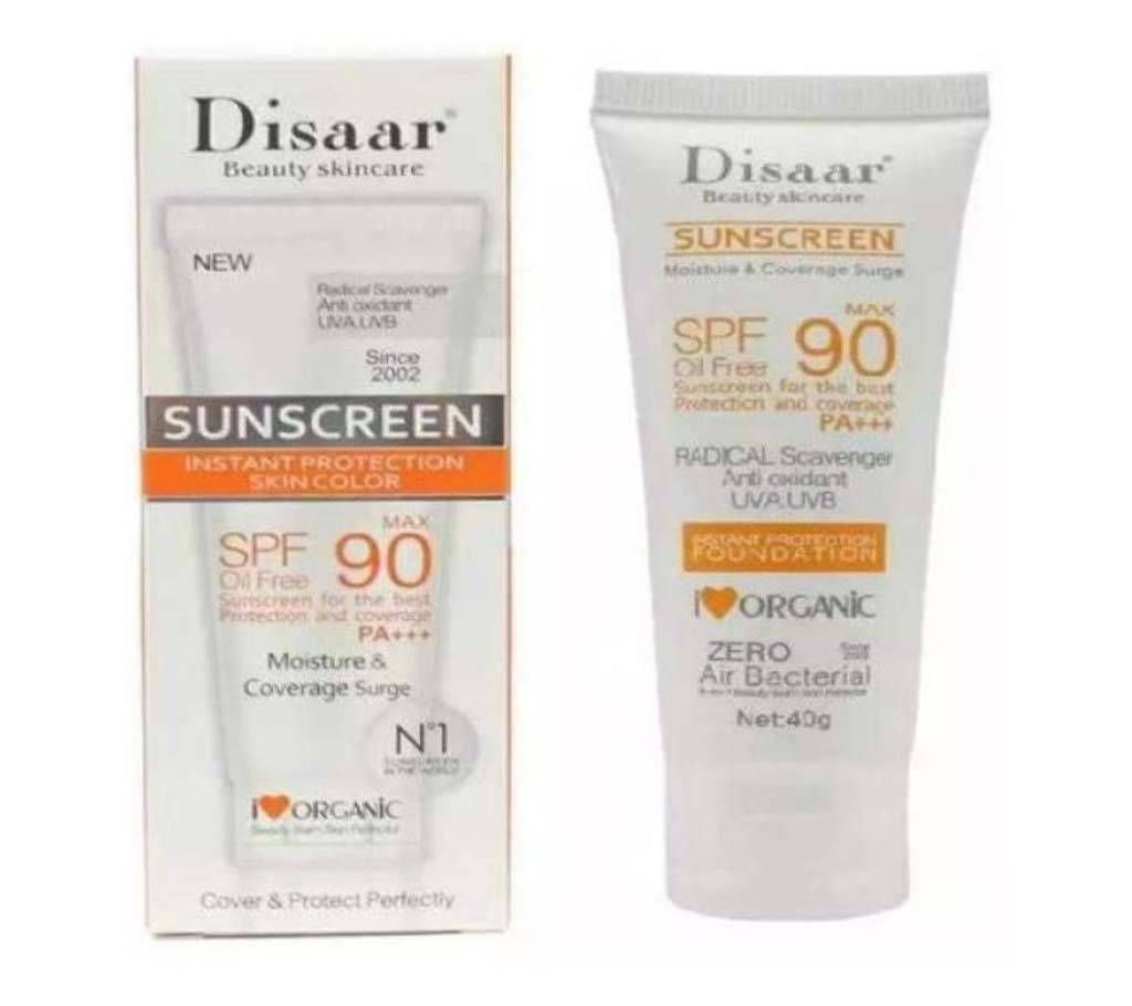 Disaar SPF90 Sunscreen Cream-40 GM-BD