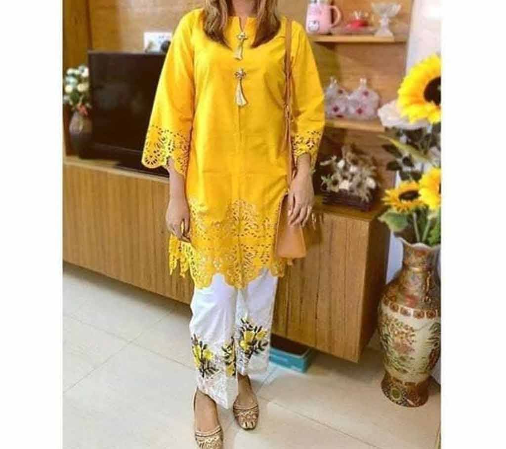Unstitched PAKISTANI LASAR CUT TWO PIECE SALWAR KAMEEZ-27